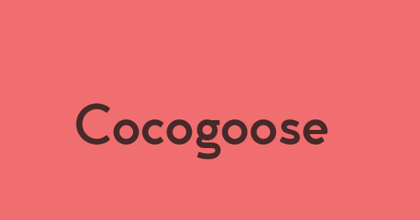 Cocogoose Classic font thumbnail